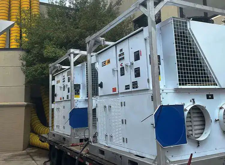 Industrial cooling units for rental at REIC Rentals, ensuring optimal temperature control solutions.