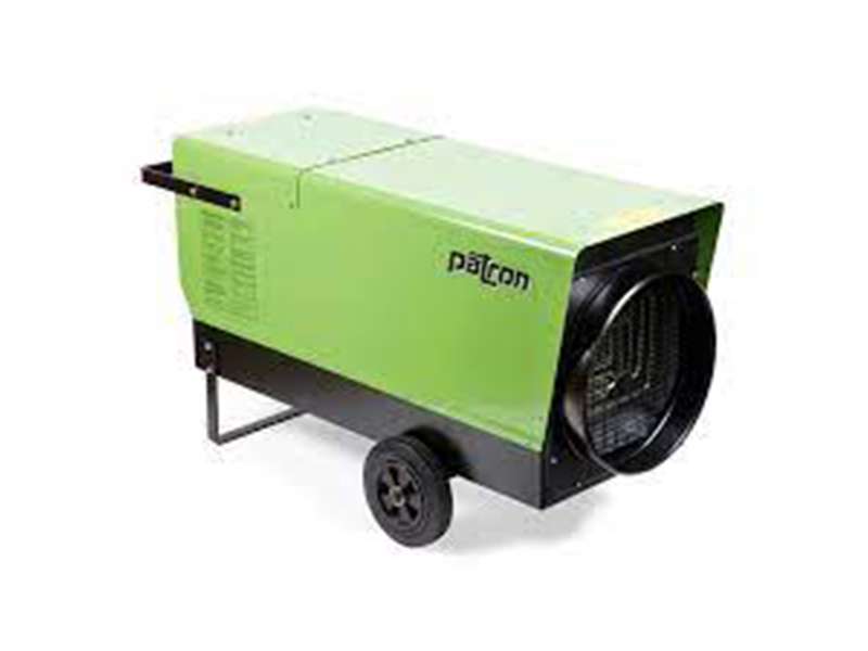 High-efficiency Patcom portable industrial heater for rental use, ideal for construction sites and outdoor work.