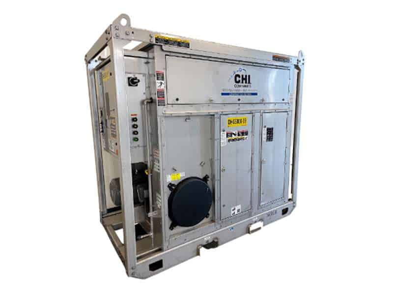 Industrial HVAC chiller unit for commercial refrigeration, energy-efficient climate control equipment.