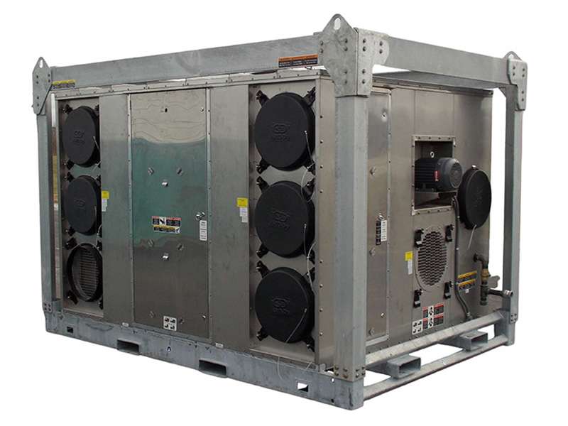 Heavy industrial HVAC unit for commercial building cooling and HVAC rental solutions.