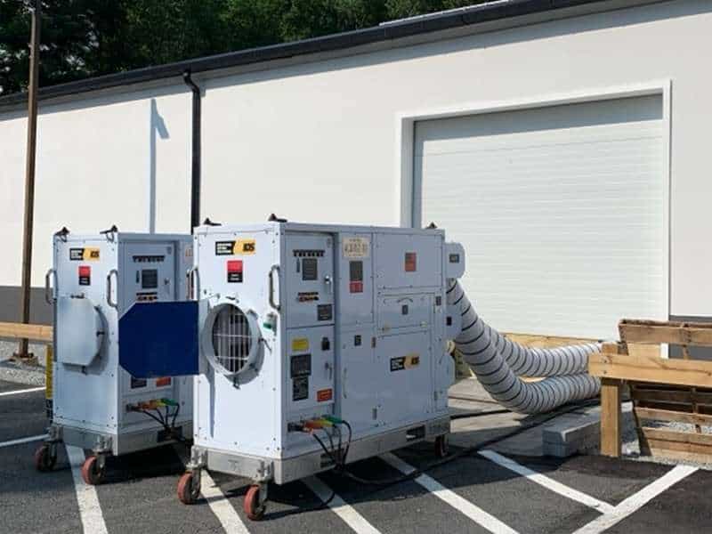 High-capacity portable HVAC units for commercial and rental use at REIC Rentals.