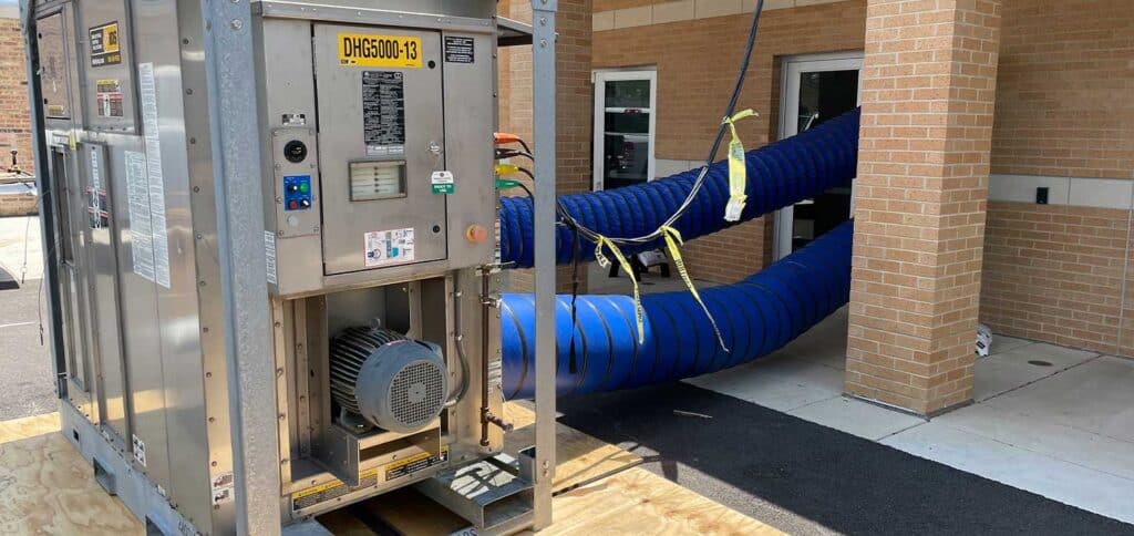 High-efficiency HVAC system installation at REIC Rentals property for optimized climate control.