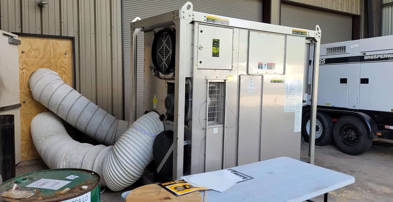 Industrial HVAC unit for rent at REIC Specialty Rentals.