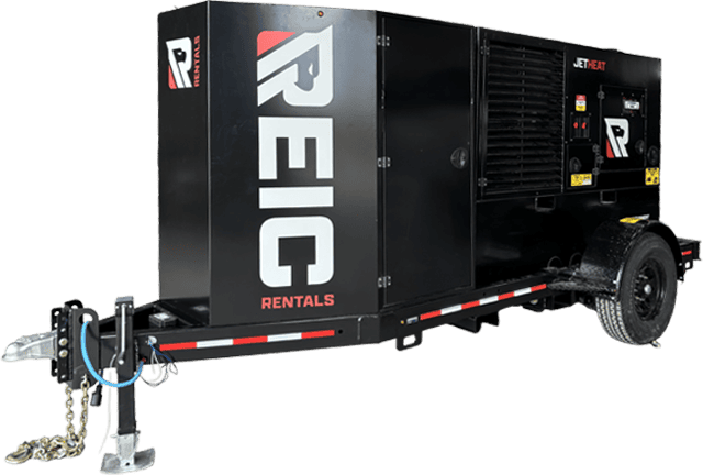 Portable generator rental for construction sites and events by REIC Rentals.