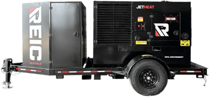 High-capacity portable generator for construction site power needs.