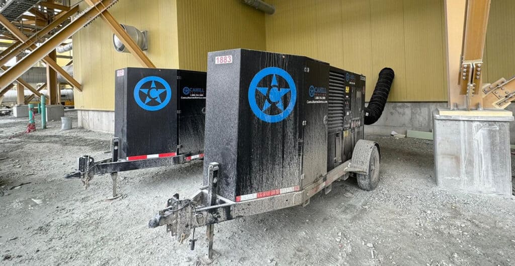 Portable industrial generator at REIC Rentals, reliable power for construction sites and outdoor projects.