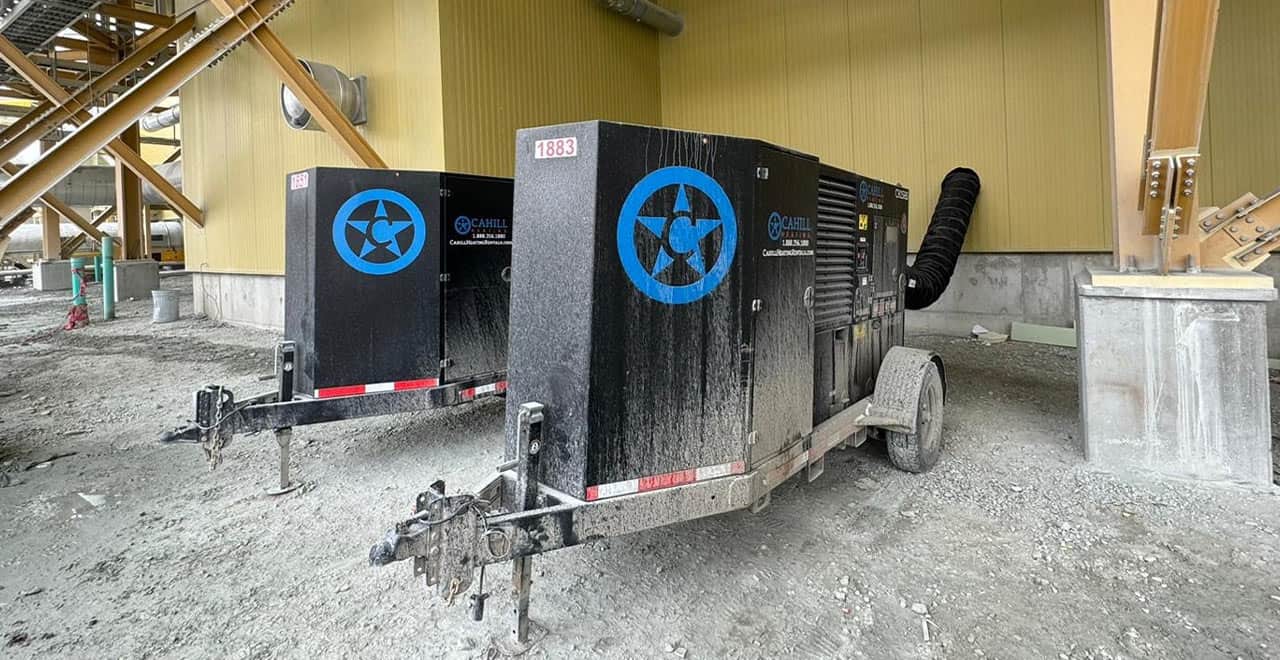 Portable industrial generator at REIC Rentals, reliable power for construction sites and outdoor projects.