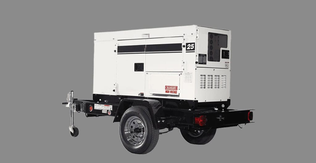 Portable generator for construction projects and rental needs.