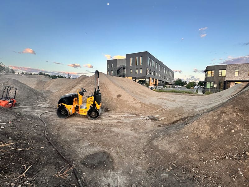 Construction site for REIC Rentals in Belgrade, showcasing ongoing development of modern residential.