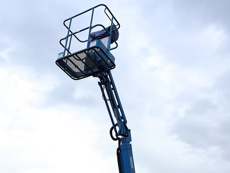 Construction lift at a Brighton rental property site.