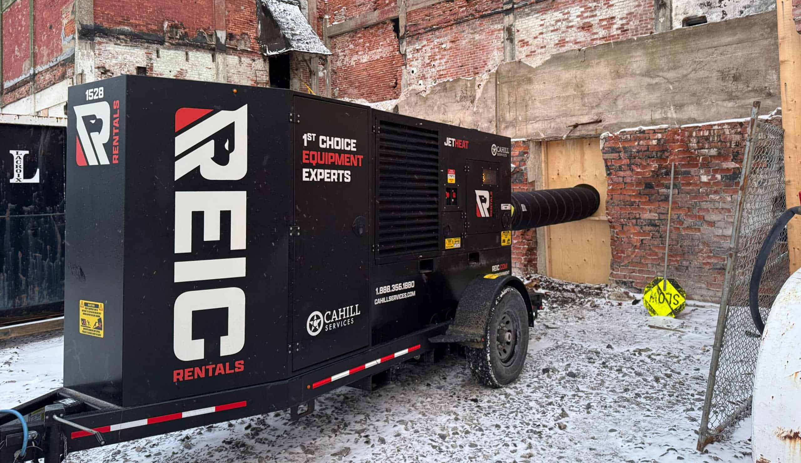 Portable industrial heater for warehouse heating solutions by REIC.